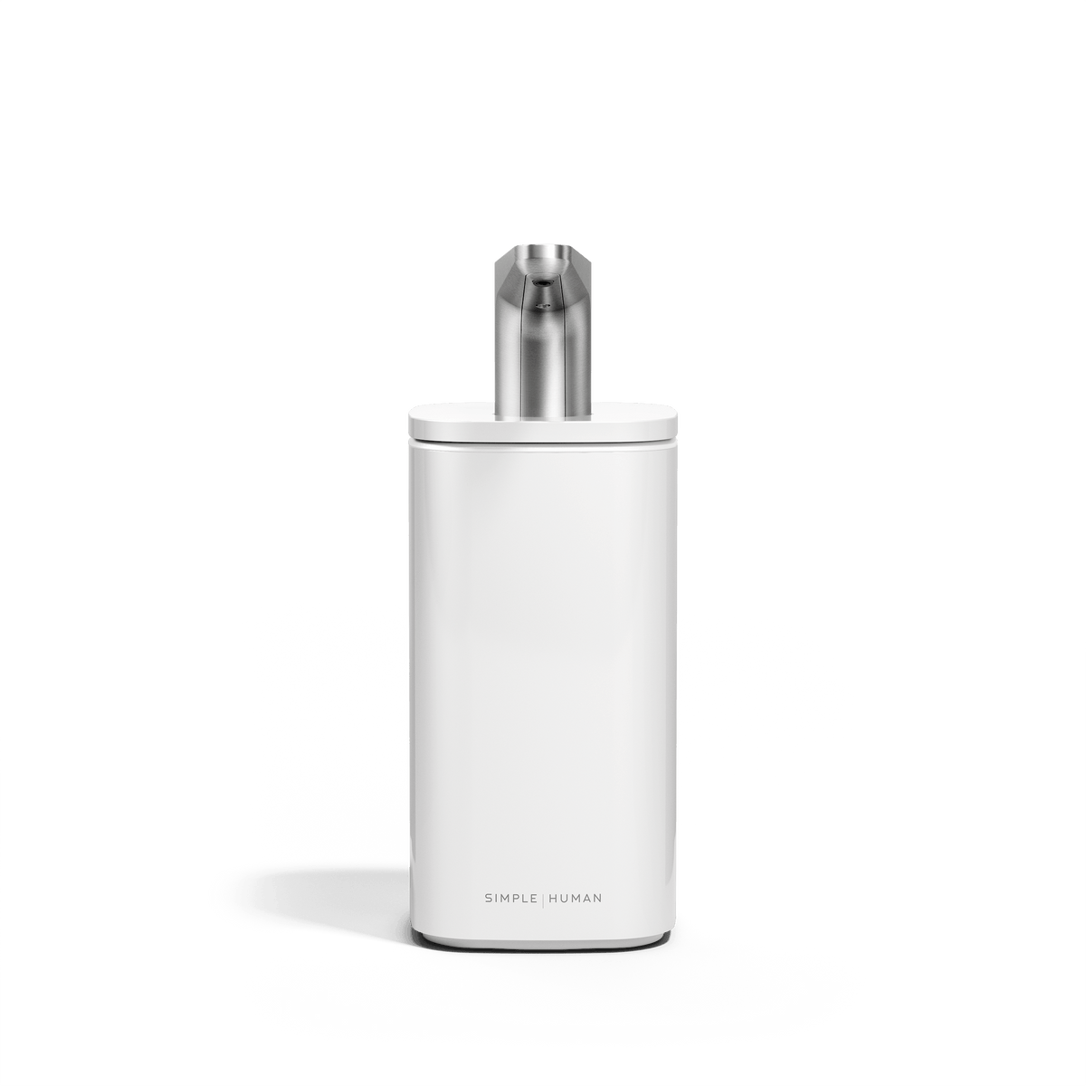 Simplehuman 10 oz. Pulse Pump in White, smooth dispensing with ergonomic drip-free spout.